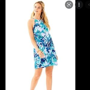 Lilly Pulitzer Margot Swing Capri Teal Dress